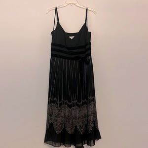 Ann Taylor Loft Black Dress (knee length). Size 8.